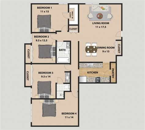 Actual Floor Plan - floorplans.click