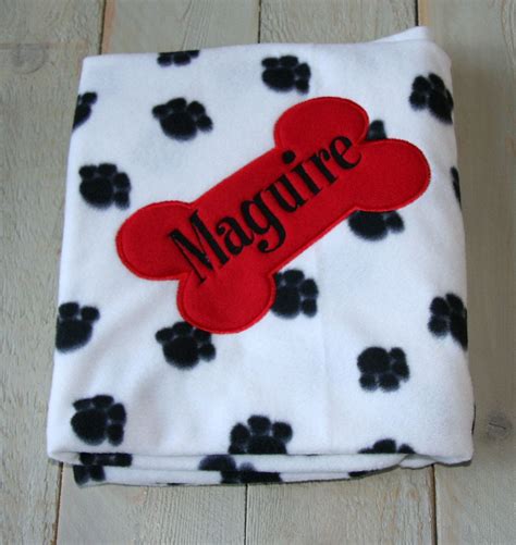 Personalized Dog Blanket Dog Blanket Fleece Custom Embroidered | Etsy ...