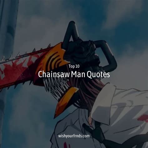 Top #10 Chainsaw Man Quotes - Wish Your Friends