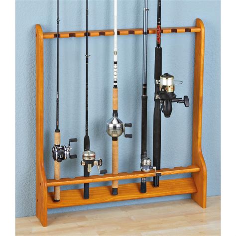 10 - rod Wall or Floor Fishing Rod Rack - 147082, Fishing Rod Racks at ...