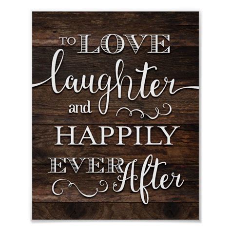 Rustic chic happily ever after sign print – Artofit