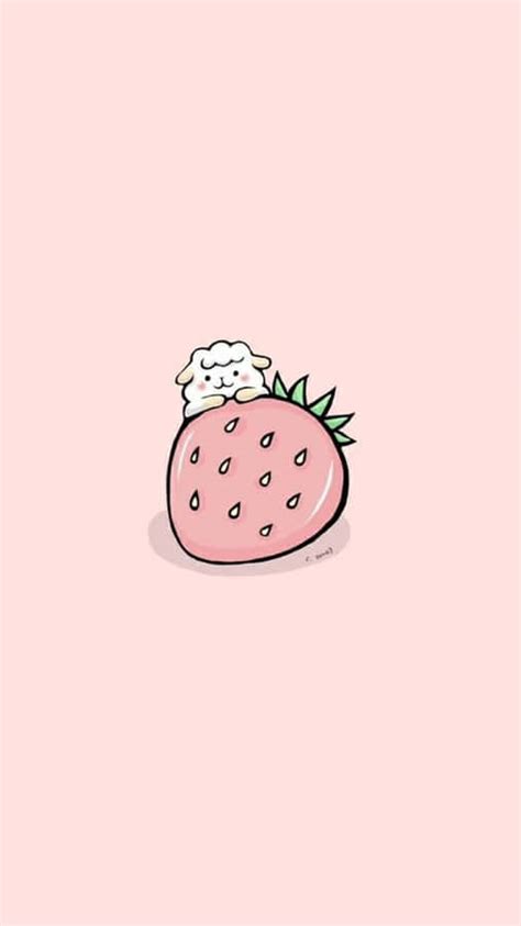 [100+] Pastel Cute Strawberry Wallpapers | Wallpapers.com