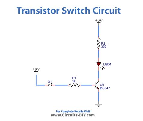 Circuit Diagram Of Transistor As A Switch