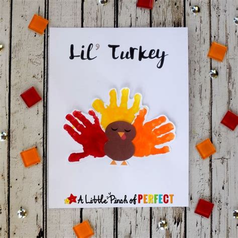 Turkey Handprint Craft and Free Template: Thanksgiving Kids Activity ...