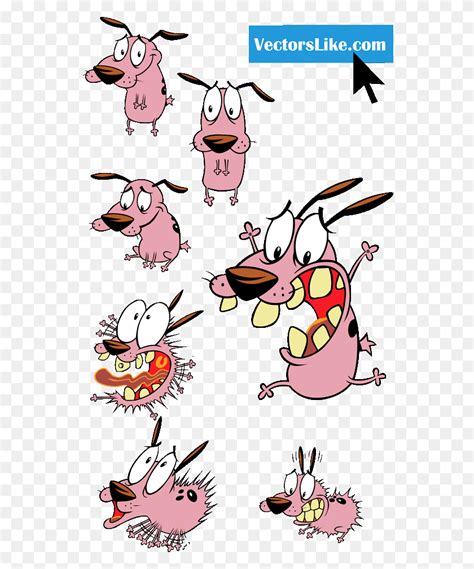 Courage The Cowardly Dog Characters Courage The Cowardly Dog Clip Art ...