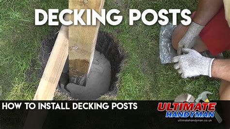 Installing Posts On Deck