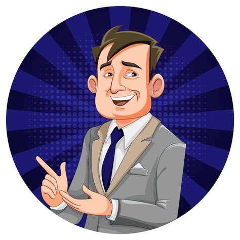 Free Vector | Business man cartoon character