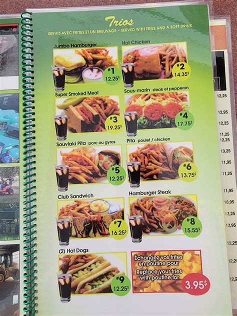 Menu at Goodies Restaurant, Hawkesbury