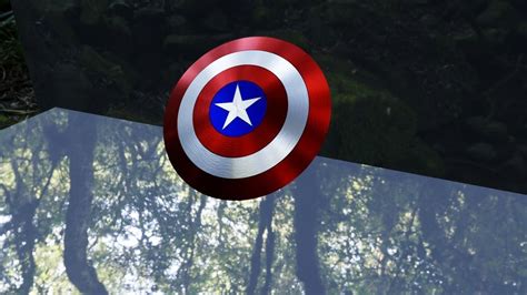 3D model Captain America Vibranium Shield-3D model VR / AR / low-poly ...