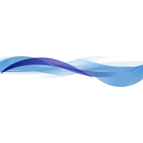 Curved Wave Blue Abstract Design Concept Transparent Vector, Blue Wave ...