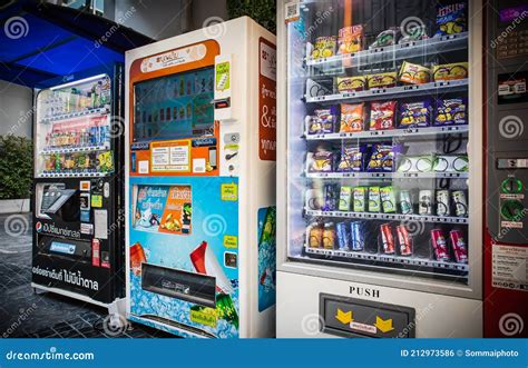 Automatic Vending Machines To Buy Snacks And Drinks In The Community