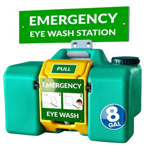 8gal Portable Eye Wash Station Wall Mount Eyewash Station Osha ...