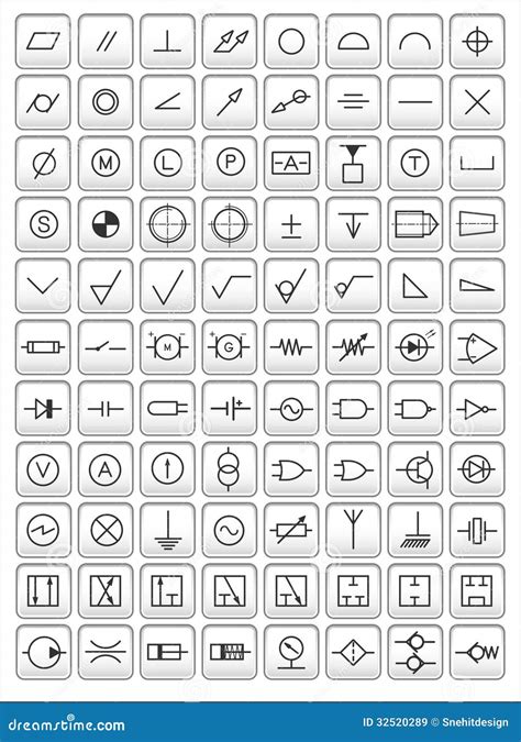 Engineering Symbols Stock Illustrations – 11,924 Engineering Symbols ...