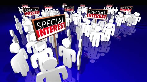 Special Interest Groups Signs People Lobbyists Politics Political ...