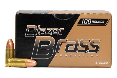 CCI Blazer Brass - 9mm 115gr FMJ - 100rd Bulk Pack - Maple Ridge ...