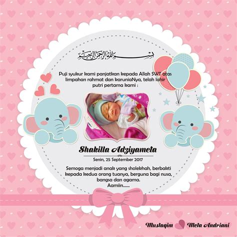 Download Desain Kartu Ucapan Kelahiran Bayi – katelynjou.github.io