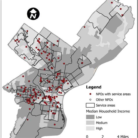 Map Showing the Point Locations of Philadelphia's Food-Related ...