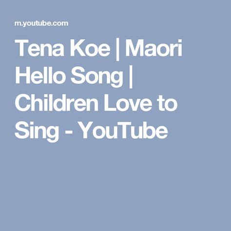 Te Reo Songs