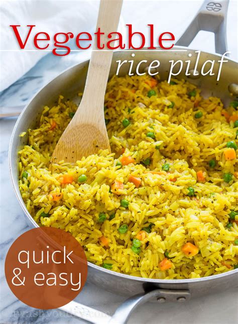 Easy Vegetable Rice Pilaf - I Wash You Dry