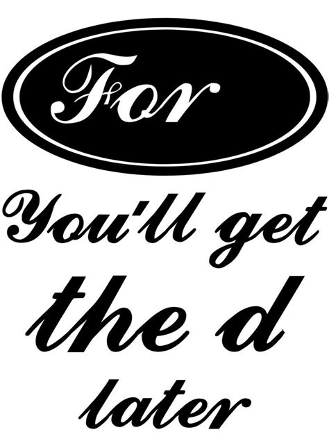 Funny Ford Car Decal - Etsy