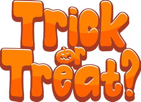 Trick or Treat word logo for Halloween 3755802 Vector Art at Vecteezy