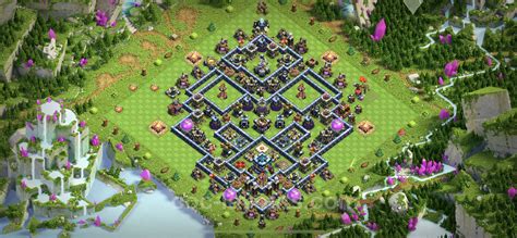 Best Anti 3 Stars Base TH13 with Link, Hybrid - Town Hall Level 13 Base ...