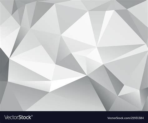 Abstract low poly geometric gray background Vector Image