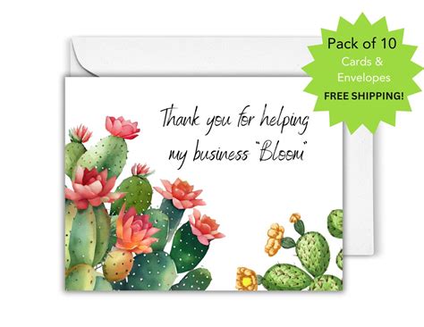 Customer Thank You Cards Customer Appreciation 10 Pack - Etsy