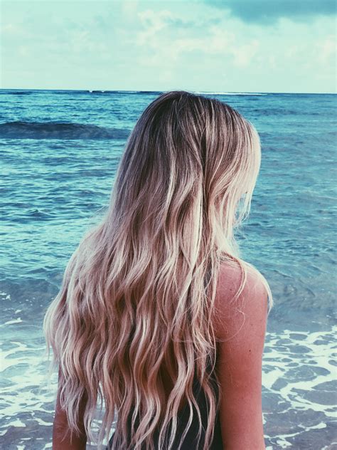 Beach waves long blonde hair barefoot blonde extensions @hairbykatieo ...