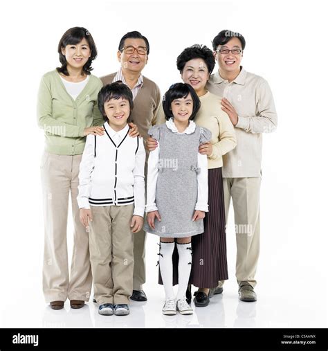 Portrait of family smiling Stock Photo - Alamy