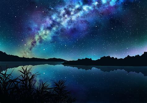 Night Sky Landscape