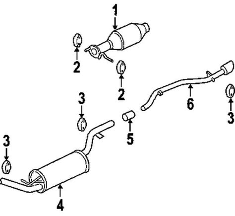 2004 Ford Focus Exhaust System Diagram