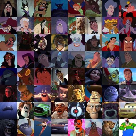 Disney Pixar Villains