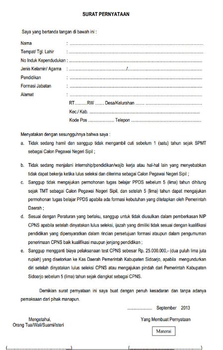 Detail Contoh Surat Pernyataan Sikap Bersama Koleksi Nomer 4