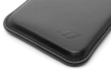 Apple iPhone 12 Pro Leather Sleeve Case Pouch - Black | CushCase