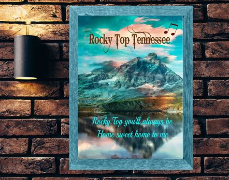 Rocky Top Printable Tennessee State Song Print Country Music - Etsy UK