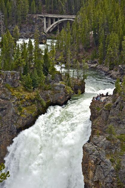 Premium Photo | Upper falls yellowstone