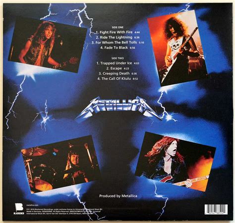 Metallica Ride The Lightning Album Cover