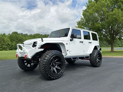 White Lifted Jeep Wrangler