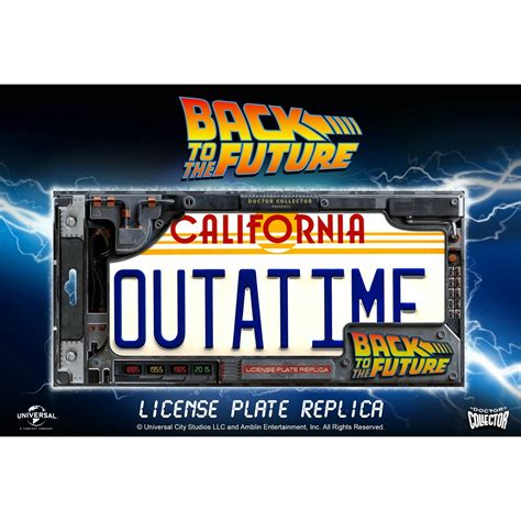 Back to the Future Outatime License Plate Replica - – Back to the Future™