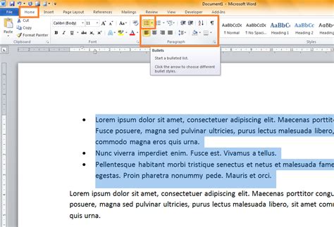 Creating bespoke bullet points in a Word document - VA Pro Magazine