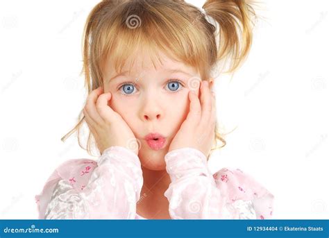 Little Girl With Funny Face. Stock Images - Image: 12934404