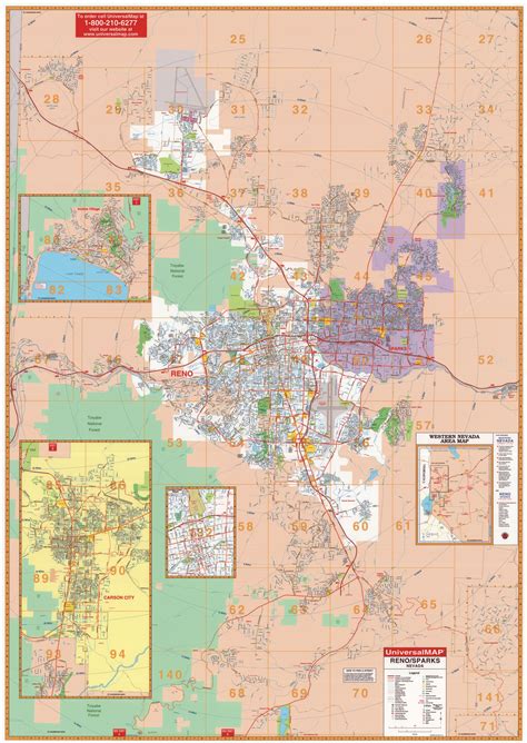 Reno Nevada City Map - Reno Nevada • mappery