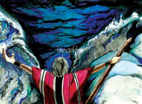 Moses Red Sea Painting at PaintingValley.com | Explore collection of ...