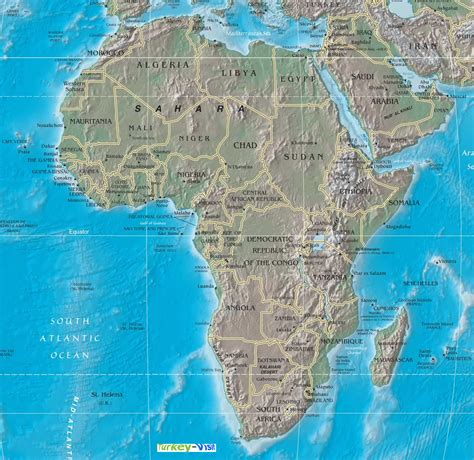 Geography Map Of Africa