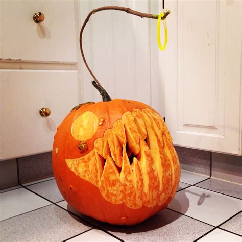 Halloween Angler Fish Pumpkin Carving! | Pumpkin carving, Halloween ...