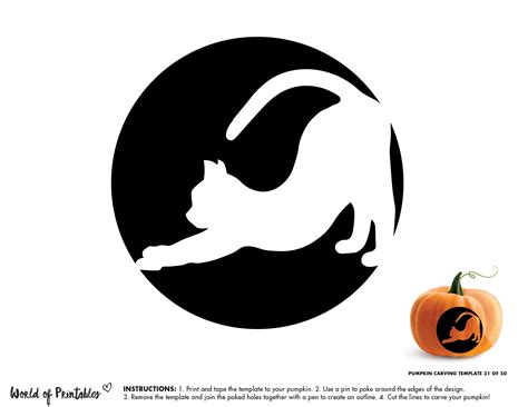 87 Free Cat Pumpkin Carving Stencils - The Ultimate List!