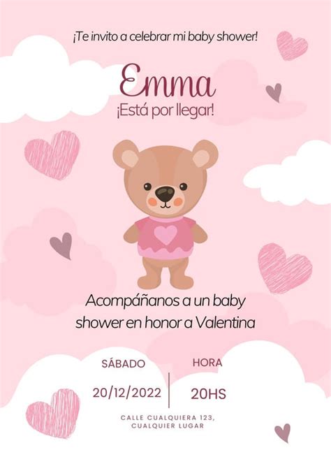 Plantillas para invitaciones de baby shower gratis | Canva