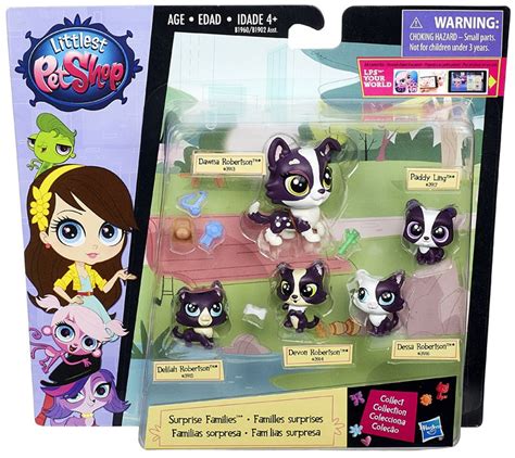 Littlest Pet Shop Surprise Families Puppies Mini Pet 5-Pack Hasbro Toys ...