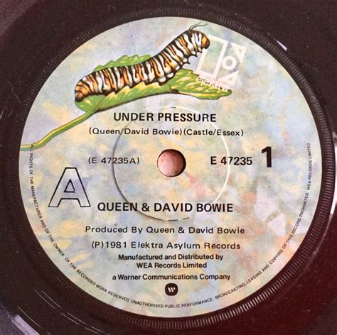 Queen & David Bowie – Under Pressure (1981, Vinyl) - Discogs